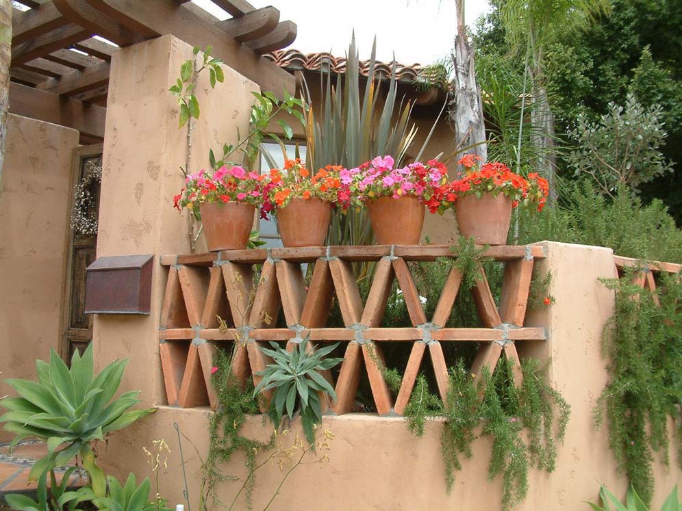 Entryway Wall and Agave